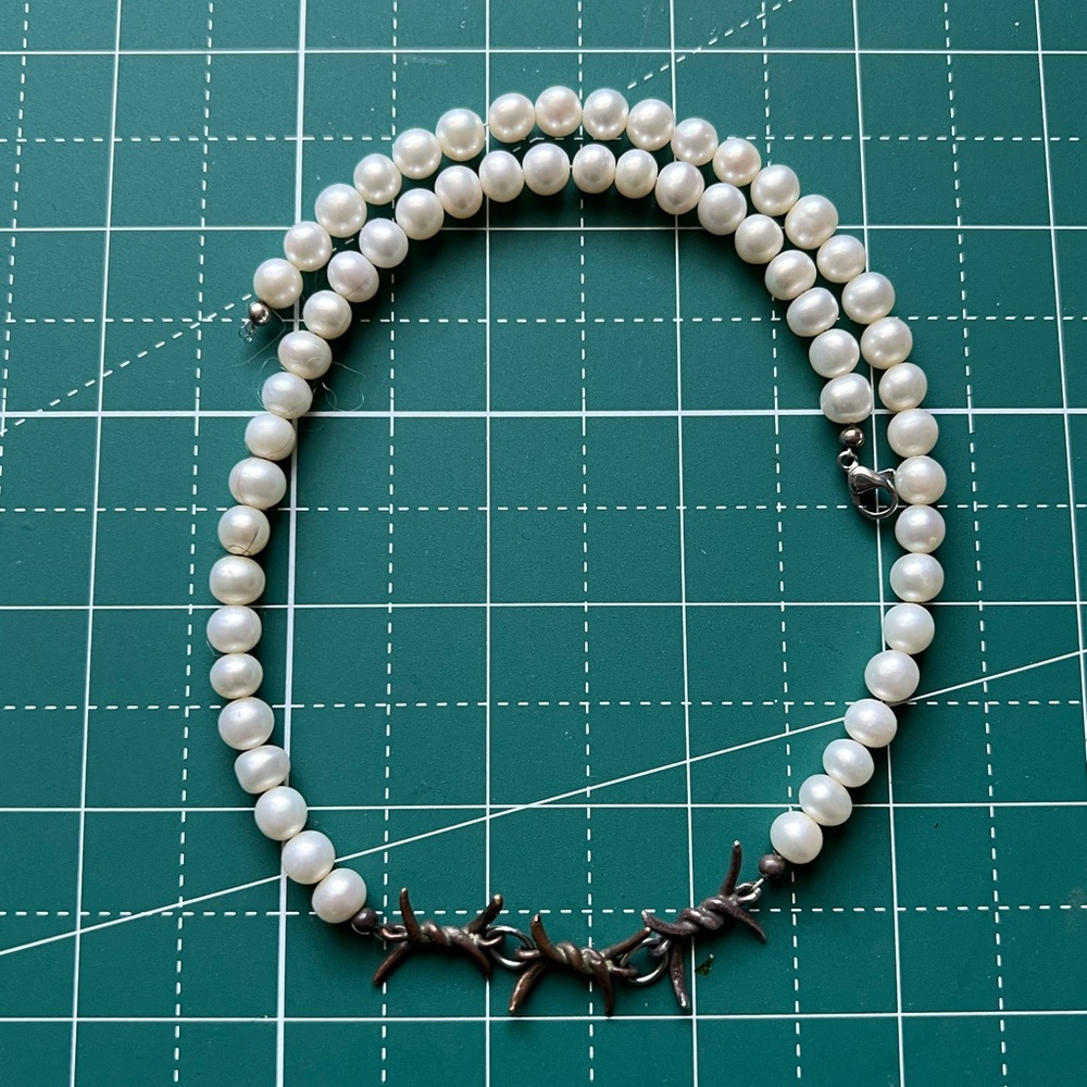 White Pearl Jewelry Necklace